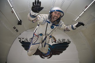 That's Richard Garriott in training for his upcoming trip to space. Your DNA could ride shotgun.