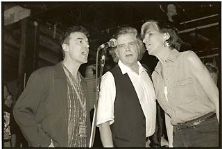 David Byrne, Clark, and Marcia Ball during the glory years of Liberty Lunch