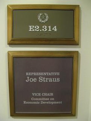 Rep. Straus' old office. Can anyone prevent him getting some new digs?