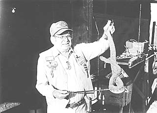 Bill Ransberger, aka Snakeberger, has been bitten 42 times by snakes.