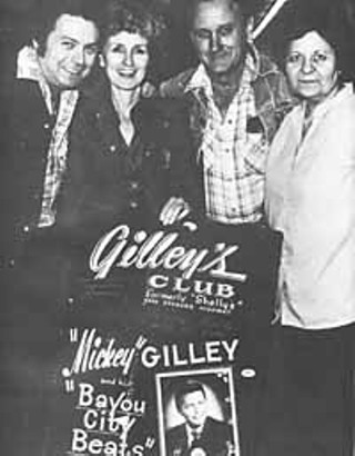 L-r: Mickey and Vivian Gilley, Sherwood Cryer, Minnie Elerick