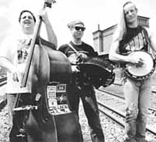 From the first album: (l-r) Mark Rubin, Ralph White, and Danny Barnes