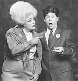 Margaret Wiley as Ann Richards, Stephen Crabtree as George W. Bush