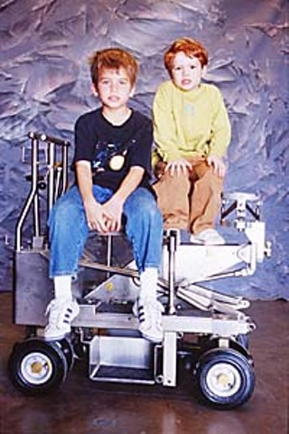 Dylan Evans and Griffin Goetzmann, two of the actors in the award-winning <i>Toy Car</i>.