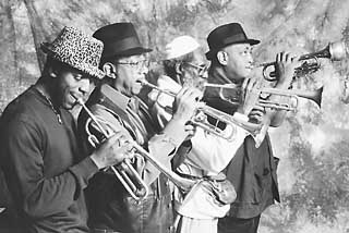Texas Trumpets (l-r): Ephraim Owens, Donald Jennings, Martin Banks, and Pat Patterson