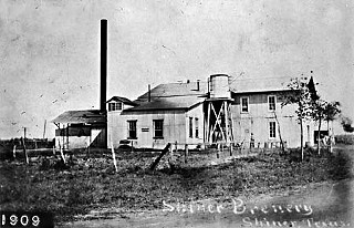 The original brew house of the Shiner Brewing Association, 1909