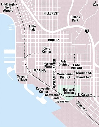 Downtown San Diego Map