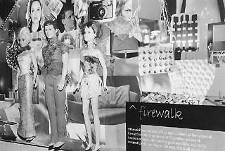 Student display (of unknown origin) illustrating styling, color, and fabrication of a collection.