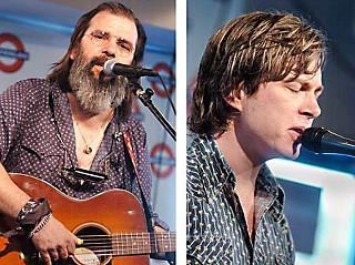 (l-r) Steve Earle, and Bill Callahan