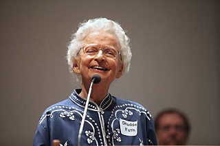 Shudde Fath, Austin's grande dame of environmental activism, was honored May 20 at Liveable City's annual Vision Awards party. The nonprofit also recognized the work of Foundation Communities' Community Tax Centers, Red Salmon Arts/Resistencia Bookstore, PeopleTrust, and Theatre Action Project.