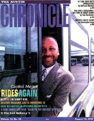 August 15, 1997: You'd never know this guy was gonna get canned in about two months, would you? Maybe Justin Augustine was thinking of his eventual severance package, but this was probably my most embarrassing moment as a journalist.