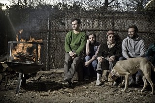 mewithoutYou, with Penny the god (dog spelled backwards)