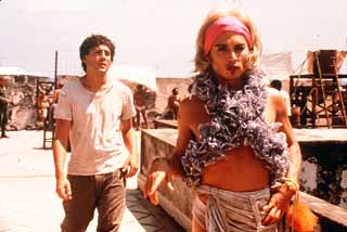 Javier Bardem as Reinaldo Arenas and Johnny Depp as Bon Bon in <i>Before Night Falls</i>