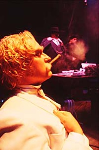 Robert S. Fisher as Mark Twain in <i>Requiem for Tesla</i>