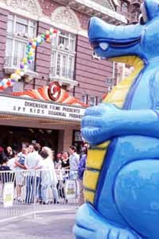 Inflatable dragons, a Ferris wheel, and Ronald McDonald were among the attractions at a carnival held last Saturday outside the Paramount Theatre prior to the local premiere of <i>Spy Kids</i>.