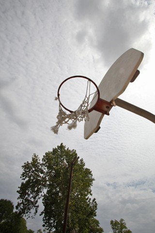 A frayed hoop net is one of many repair jobs for cash-strapped PARD.