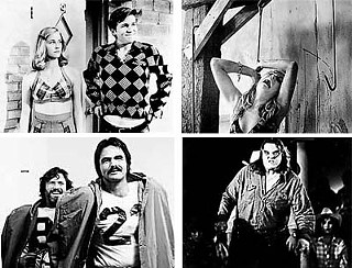 (l-r): <i>The Last Picture Show </i>(1971), <i>Texas Chainsaw Massacre</i> (1974), <i>Semi-Tough </i>(1978), <i>Roadie </i>(1979)