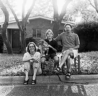Sarah Bird and her family (l-r): Porgy, Gabriel, and George. From the beginning, I was very clear that it's way more important to have a family than a book, Bird says. It is a writer's shibboleth that you can't care what anyone thinks about what you write. I just couldn't sign up for that one.