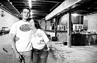 Randall and Donya Stockton inside Beerland
