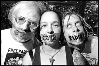 I Love Corporate Radio: Til Chamkis, Reckless, and John Seibold, former broadcasters and organizers of Free Radio Austin