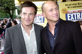 Jason Bateman and Mike Judge at the Austin premiere of <i>Extract</i>