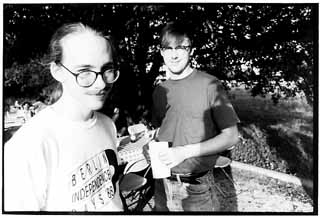 Trailer Trash: Art Director Ben Davis (l) and illustrator Roy Tompkins