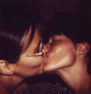 Jen and Louisa share a secret.