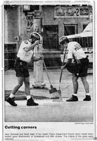 We set off, and only a few blocks away, in front of Milto's, the light table fell out of the truck, slid through the intersection, and broke into millions of pieces. -- Doug St. Ament