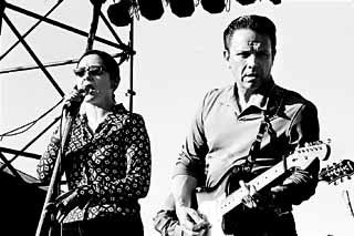 Lou Ann Barton and Jimmie Vaughan at the B.B. King Blues Fest, Auditorium Shores, October 7