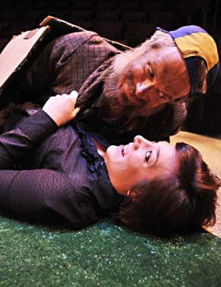 Jamie Goodwin and Sarah Burkhalter in <i>bobrauschenbergamerica</i>