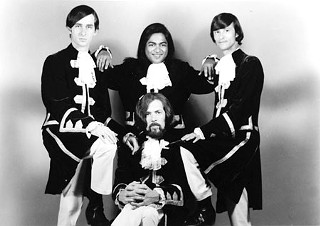 Lord August & the Visions of Lite rocked San Antonio in the late 1960s. Clockwise from upper left: Harvey Kagan, Pineapple Marconi, Publio Casias, and Augie Meyers, seated.