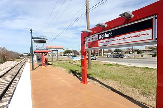 The Highland Mall transit stop (to be)
