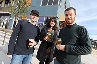 Jeff Young, Karinne Thornblom, and Steven Yarak of Black Star Co-op Pub & Brewery