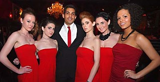 Anthony Dominguez, owner of
Dominic Anton Models + Fashion, at the company's launch party at the Phoenix
