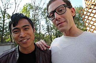 Filmmaker PJ Raval (l) and Paul Soileau