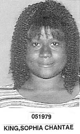 King's Texas driver's license photo. May 23, 2000: Sophia was 21.