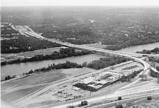 MoPac bridge over Town Lake, 1974