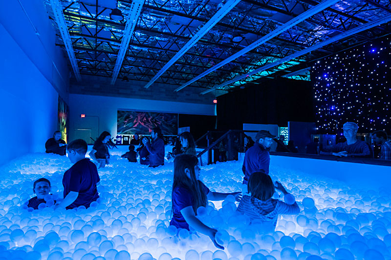 Snapshot Inside Hopscotch Light and Sound This is the immersive art