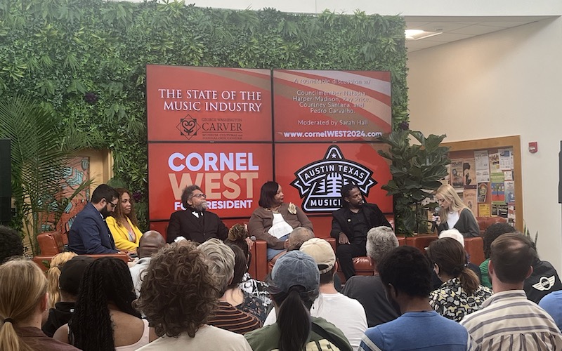 Presidential Candidate Cornel West Hosts Music Industry Roundtable at Carver...