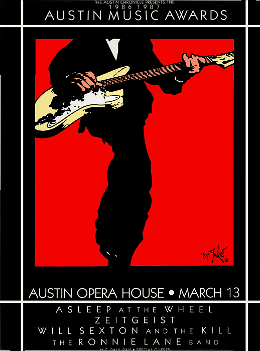 Austin Music Awards 1986-1987 Poster
