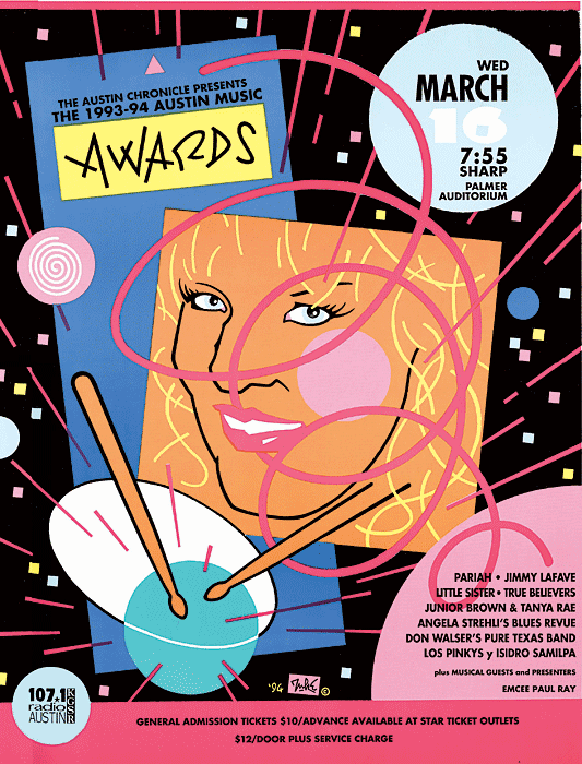 Austin Music Awards 1993-1994 Poster