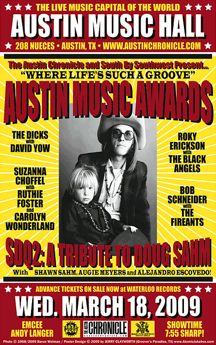 Austin Music Awards 2008-2009 Poster