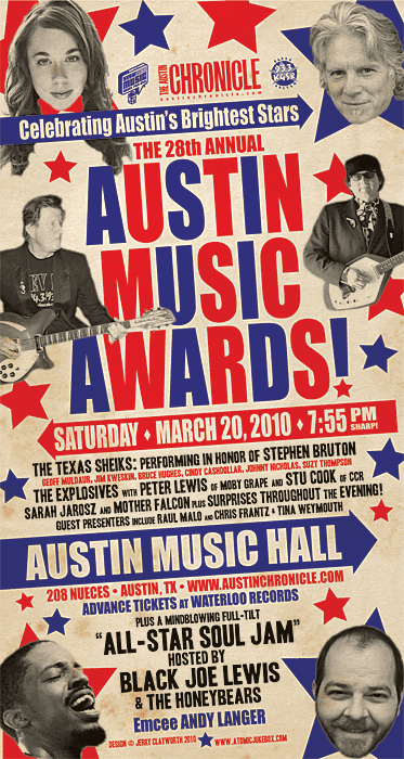 Austin Music Awards 2009-2010 Poster
