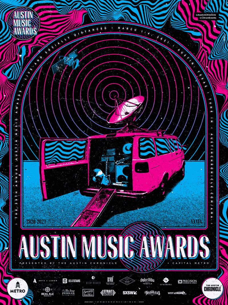 Austin Music Awards 2020-2021 Poster