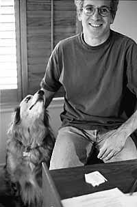 Austin, Texas USA, October 28, 2006: Children's author Louis Sachar, author  of the best-seller Holes and its sequel Small Steps, accepts an award  at the 11th annual Texas Book Festival at the