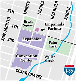 Map of Convention Center area