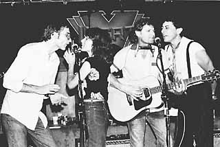 (l-r) Jimmie Dale Gilmore, Marcie LaCouture, Butch Hancock, and Joe Ely photograph by John Carrico