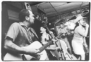 band onstage